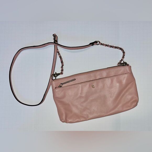 Elliott Lucca -3 Way Demi Convertible Crossbody & Clutch Purse bag -Dusty Pink - Picture 1 of 9